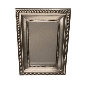 Silver Braided Metal Photo Frame 8" x 6" Photo Size 5.25" x 3.25" By Sixtrees